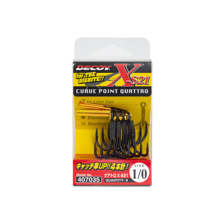 DECOY Quattro X-S21 Treble Hooks