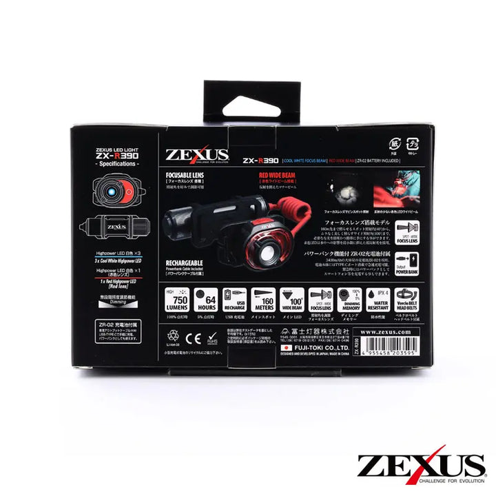 Zexus ZX-R390 Rechargeable Head Lamp