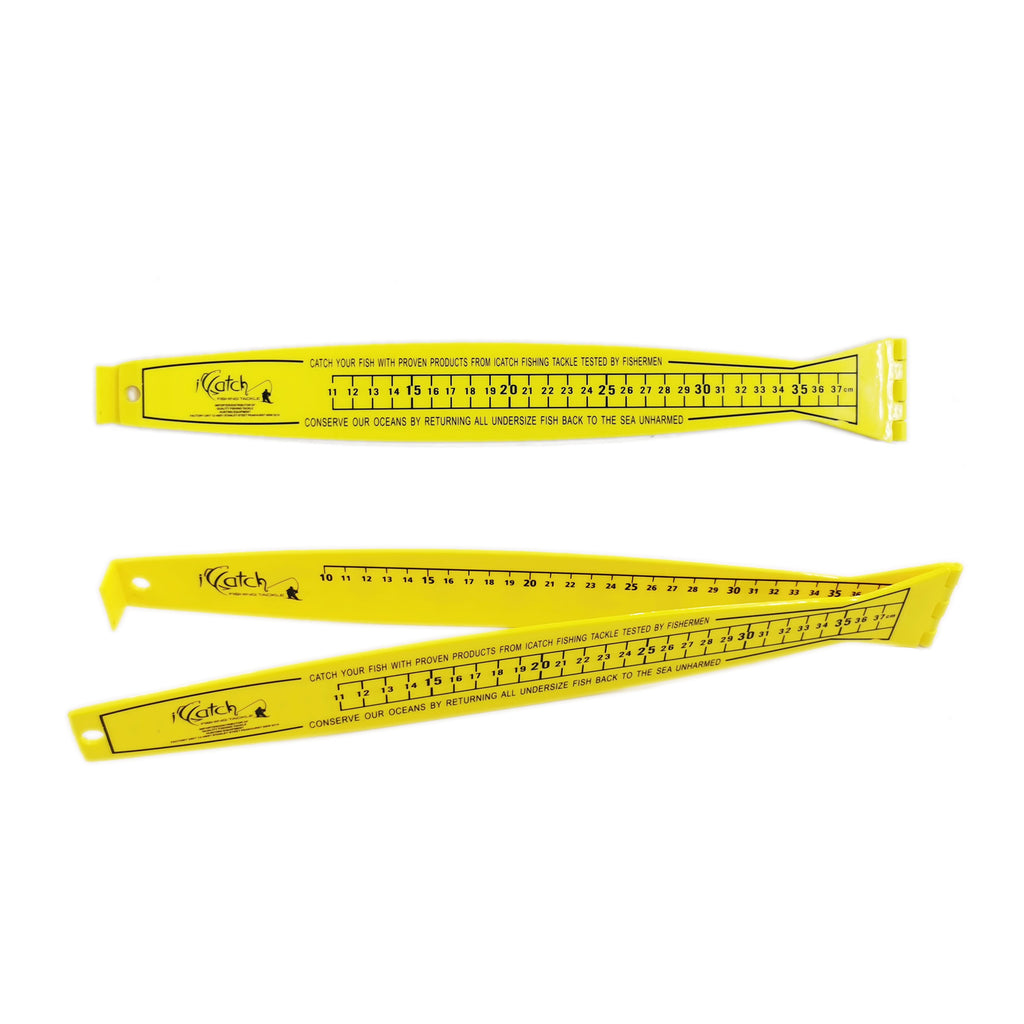 2pcs 65cm Lure Boat Fish Ruler Measuring Sticker Fishing Tool Tackle  (Yellow)